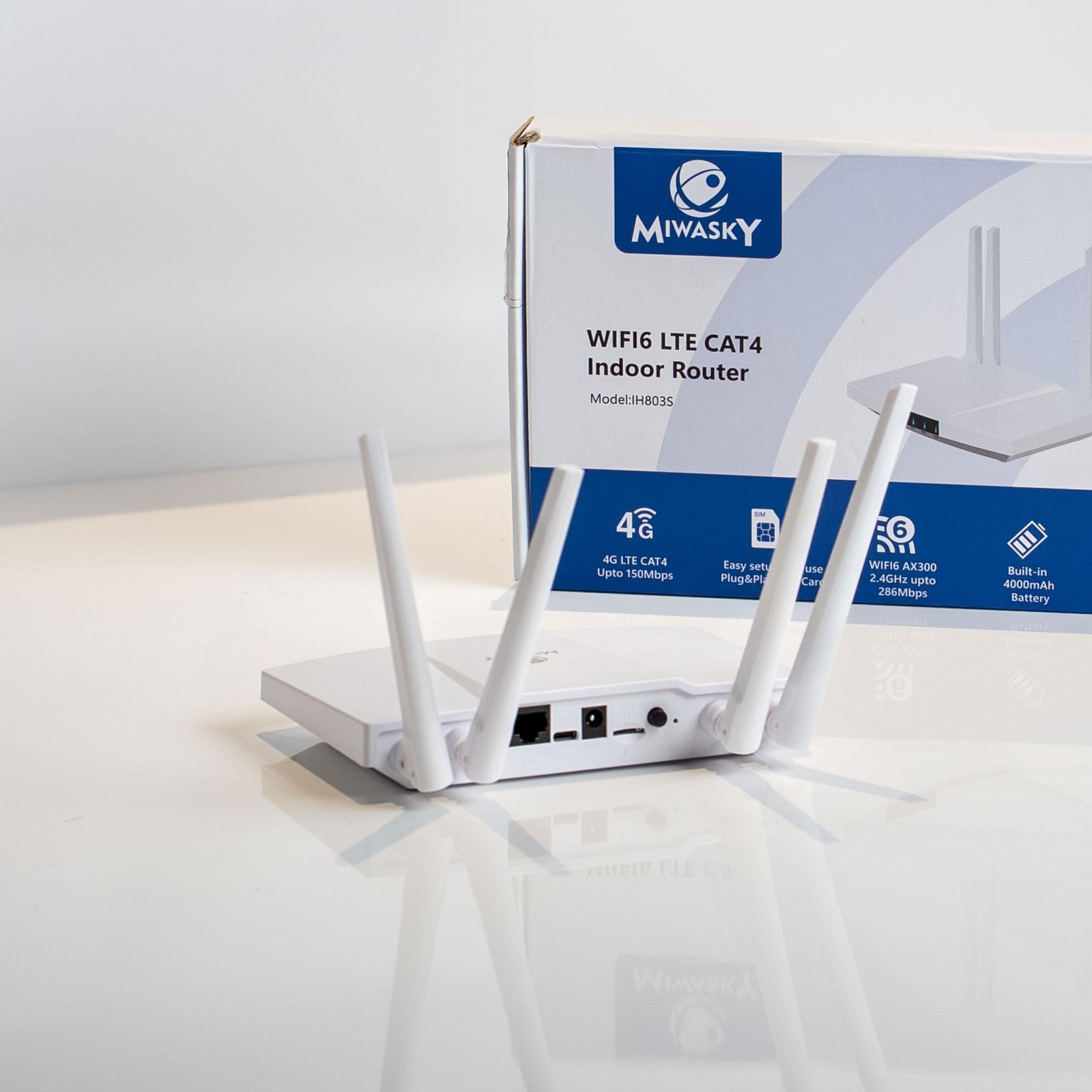 Miwasky IH803 4G LTE Wi-Fi 6 Router
