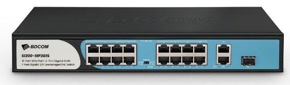 BDCOM S1200-16P2G1S PoE Switch
