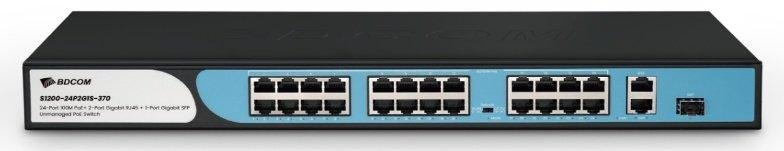 BDCOM S1200-24P2G1S-370 PoE Switch