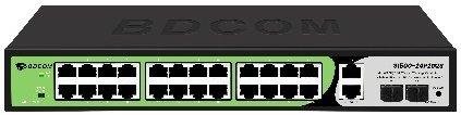 BDCOM S1500-24P2G2S PoE Switch